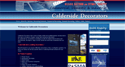 Desktop Screenshot of caldersidedecorators.co.uk