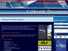Tablet Screenshot of caldersidedecorators.co.uk